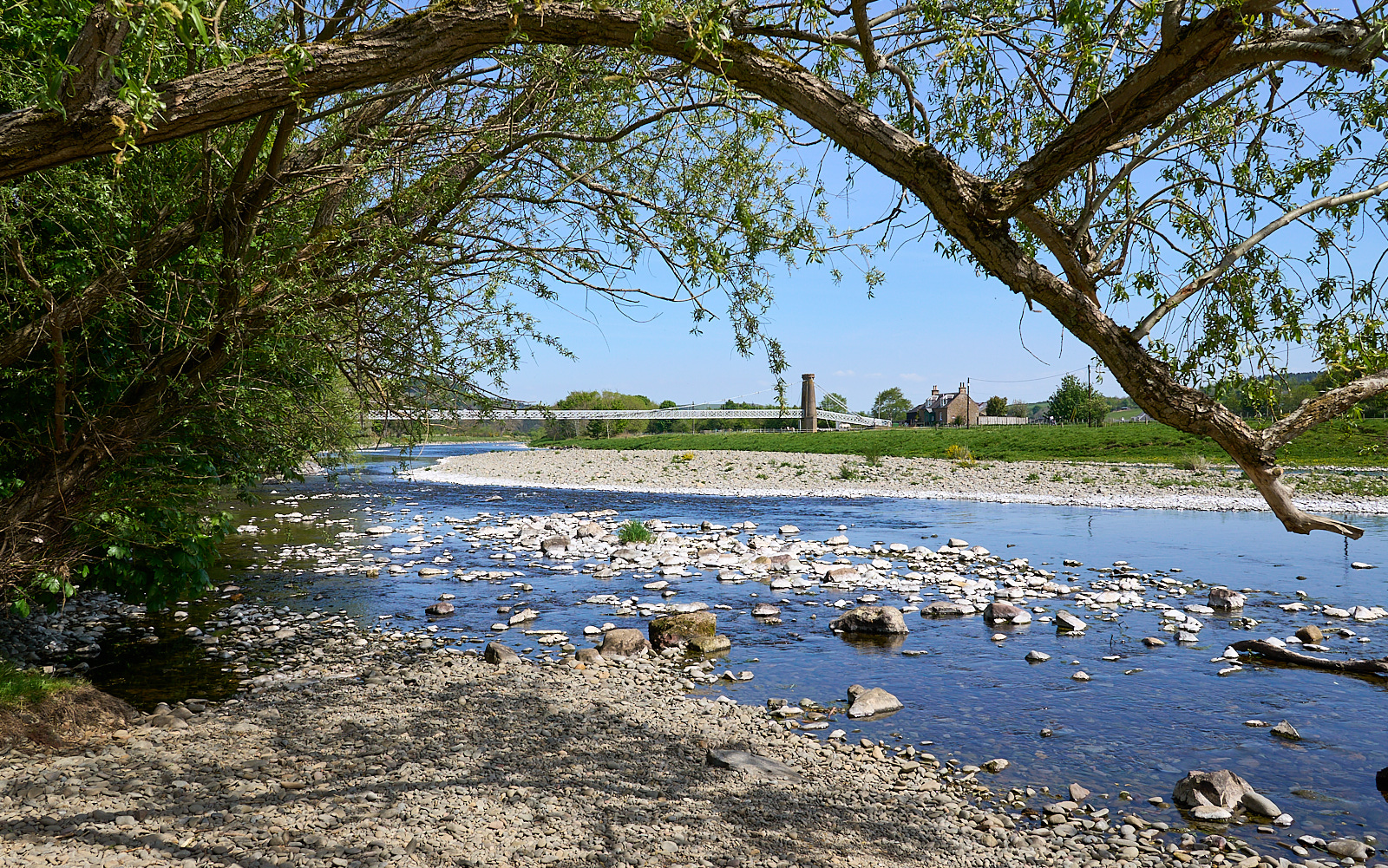  Melrose Foot Bridge over the river Tweed 