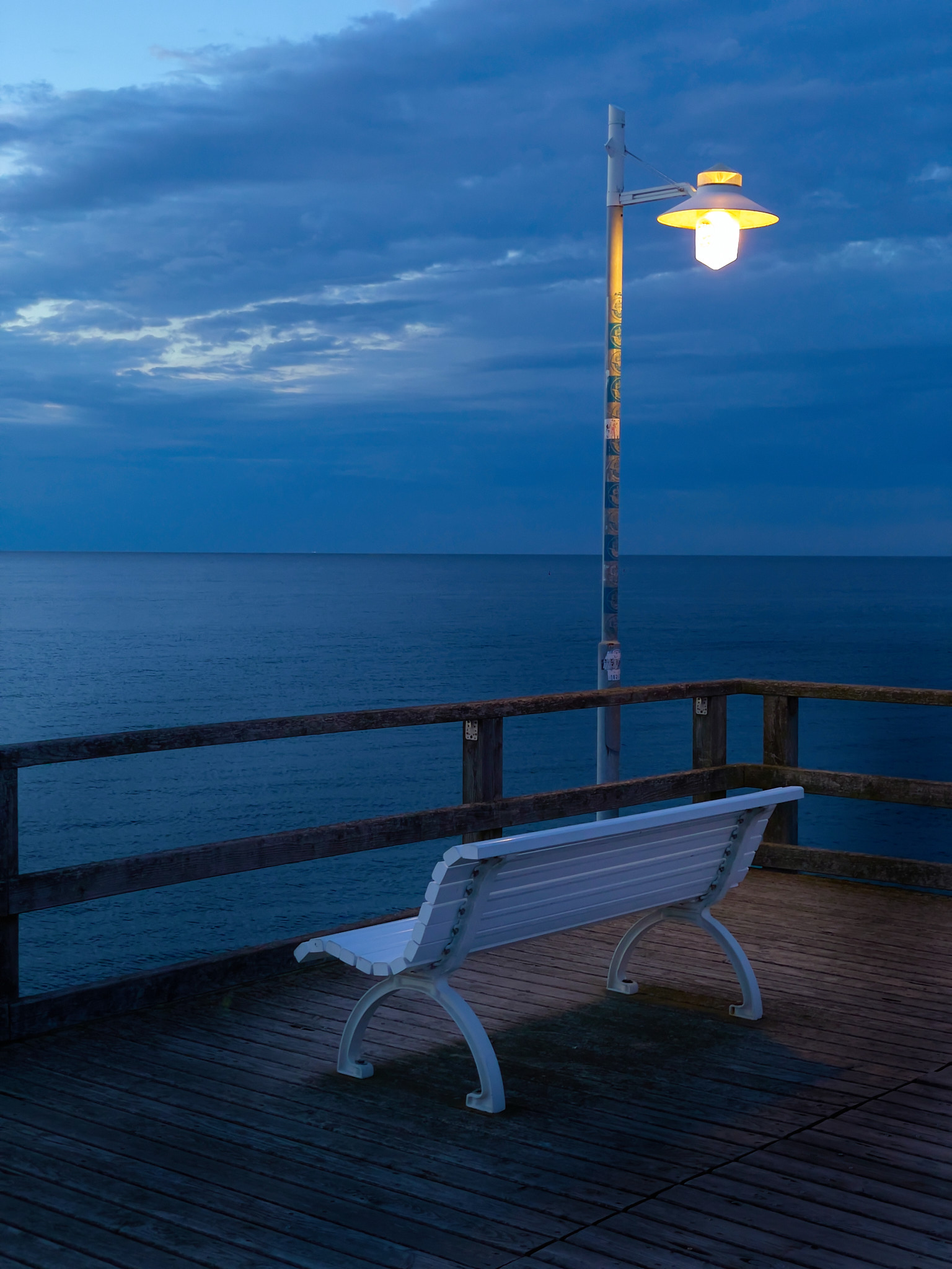  Bench Bansin Pier at dusk 